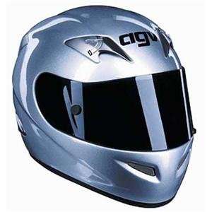  AGV Ti Tech Solid Helmet   X Large/Silver Automotive