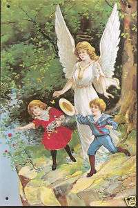 Guardian Angel Tin SIgn Home Accent 6 X 9  
