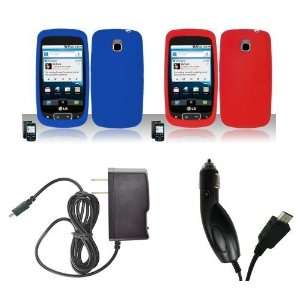  LG Optimus T (T Mobile) Combo Pack   2 Premium Silicone 