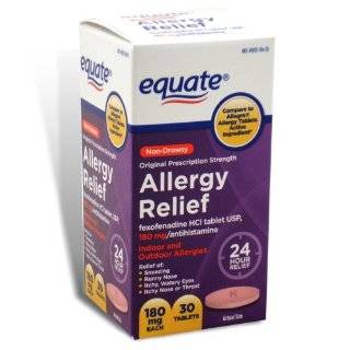   Relief   Fexofenadine 180 mg, 30 Tablets (Compare to Allegra Allergy