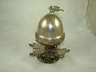 superior figural silver plate jewelry casket in acorn shape from