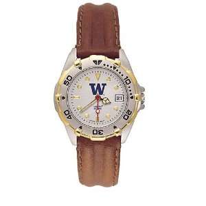   Huskies Ladies All Star Watch w/Leather Band