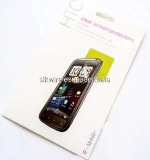 Lot2 New OEM T Mobile HTC Sensation 4G Clear Screen Protector+Cleaning 