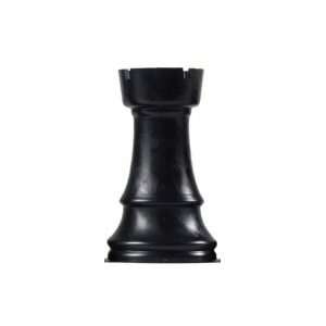  Quality Replacement Chess Piece   Black Rook 2 1/8 Toys & Games