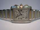   Mans Cartier Tank Francaise Chronograph W51004Q4 Watch 18K/SS