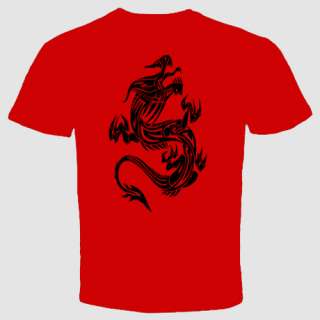 Dragon T shirt MMA UFC tattoo chinese asian symbol  
