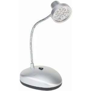  14 LED Torch Light Spot Lamp Flexible 9 1/2 Metal 