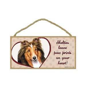  Shetland Sheepdog   leave paw prints on your heart Door 