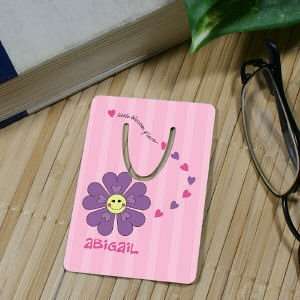  Personalized Flower Bookmark