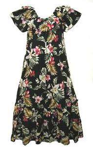 Hawaiian Long Traditional Muumuu Dress 2X,3X,4X  