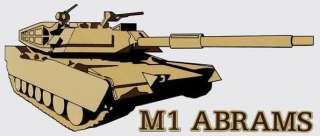 US ARMY M1 ABRAMS TANK STICKER   DECAL  