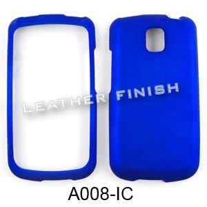 RUBBER COATED HARD CASE FOR LG OPTIMUS T P509 P500 RUBBERIZED BLUE