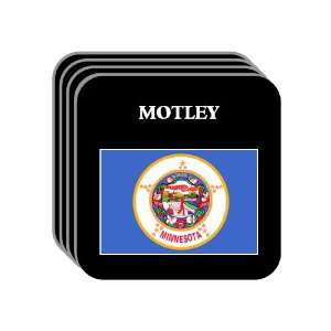 US State Flag   MOTLEY, Minnesota (MN) Set of 4 Mini Mousepad Coasters