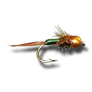  Tungsten BH Copper J   Green Fly Fishing Fly Sports 