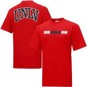 Nike UNLV Runnin Rebels Red Rush the Field T shirt  