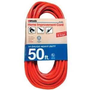   Woods Wire 627 Extension Cord 100 13a 14/3 Orange (1EA) Electronics
