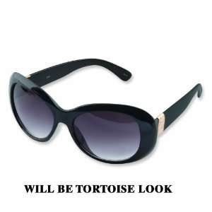  Tortoise Look W/Greek Key Accent Sunglasses Jewelry
