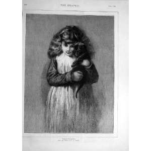  1875 Play Fellows Watson Child Puppy Portrait Print