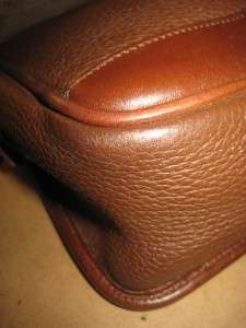 DOONEY & BOURKE Vintage Brown Leather Saddle Bag Top Handle Satchel 