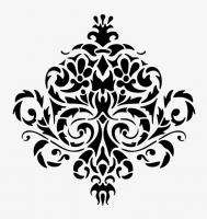 WALL DECOR DAMASK VINYL DECAL STICKER #1106 (Choose size and color 