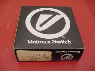 Unimax KLB RH Snap Action Limit Switch 20 Amp SPDT  