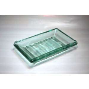  Green Recycled Glass Soap Dish, 4 X 6 Inch