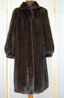 New Elegant American Ranch Black Mink Full Length Coat  