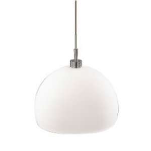   Jack Single Lamp Ali Jack Pendant for Canopies with White Opal Glass