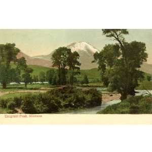    1909 Vintage Postcard Emigrant Peak   Montana 