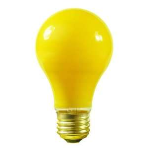   Light Bulb   A19   Opaque Yellow   2500 Life Hours   130 Volt   Bug