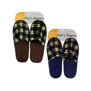  Bulk Pack of 24   Mens house slippers (Each) By Bulk Buys 