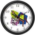 WatchBuddy Artist Tools, Painter Collage Wall Clock by WatchBuddy 
