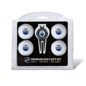 Edmonton Oilers 4 Golf Ball With Gift Pack and Divot Tool 