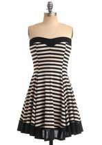  is Stripe Dress  Mod Retro Vintage Printed Dresses  ModCloth