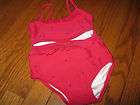   Janie and Jack BY THE SEA Red Blue Stars Swimsuit Girl 18 24 months