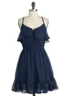 Blue Ruffles Dress  Modcloth