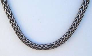 VINTAGE ANTIQUE ETHNIC TRIBAL OLD SILVER CHAIN NECKLACE  