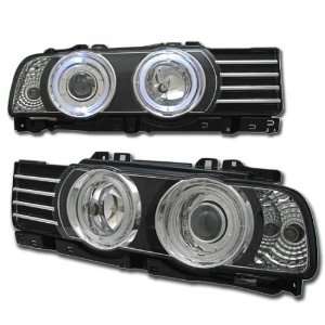 BMW 5 Series Headlights Euro Projector Halo Headlights with built in 