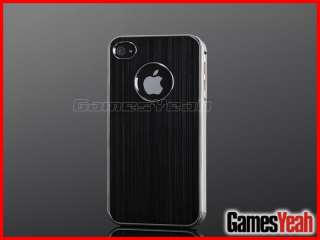 Luxury Aluminum Chrome Hard Back Case Cover For iPhone 4 4S
