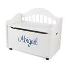 KidKraft Personalized Limited Edition Toy Box White with Blue Script