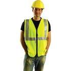 OccuNomix OccuLux High Visibility Fluorescent Zippered Vest With Nylon 