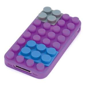  Sinra Block Case for iPhone 4 & iPhone 4S, Purple Cell 