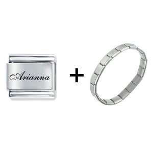    Edwardian Script Font Name Arianna Italian Charm Pugster Jewelry