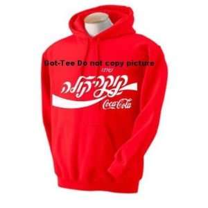  Hebrew Drink Coca Cola Sweatshirt RED Size L Everything 