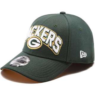 Mens Hats Mens New Era Green Bay Packers Draft 39THIRTY® Structured 