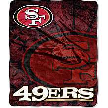 Northwest San Francisco 49ers 50x60 Roll Out Design Raschel Blanket 