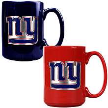 Great American New York Giants Ceramic Logo Mug   Set of 2    
