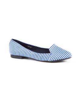 Navy (Blue) Teens Stripey Slipper Shoes  243479941  New Look