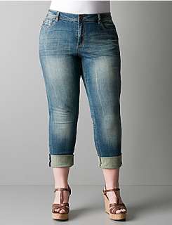 Rolled cuff capri jegging by DKNY JEANS in plus sizes  Lane Bryant
