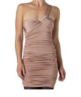Shell Pink (Pink) Ruched One Shoulder Dress  232635972  New Look